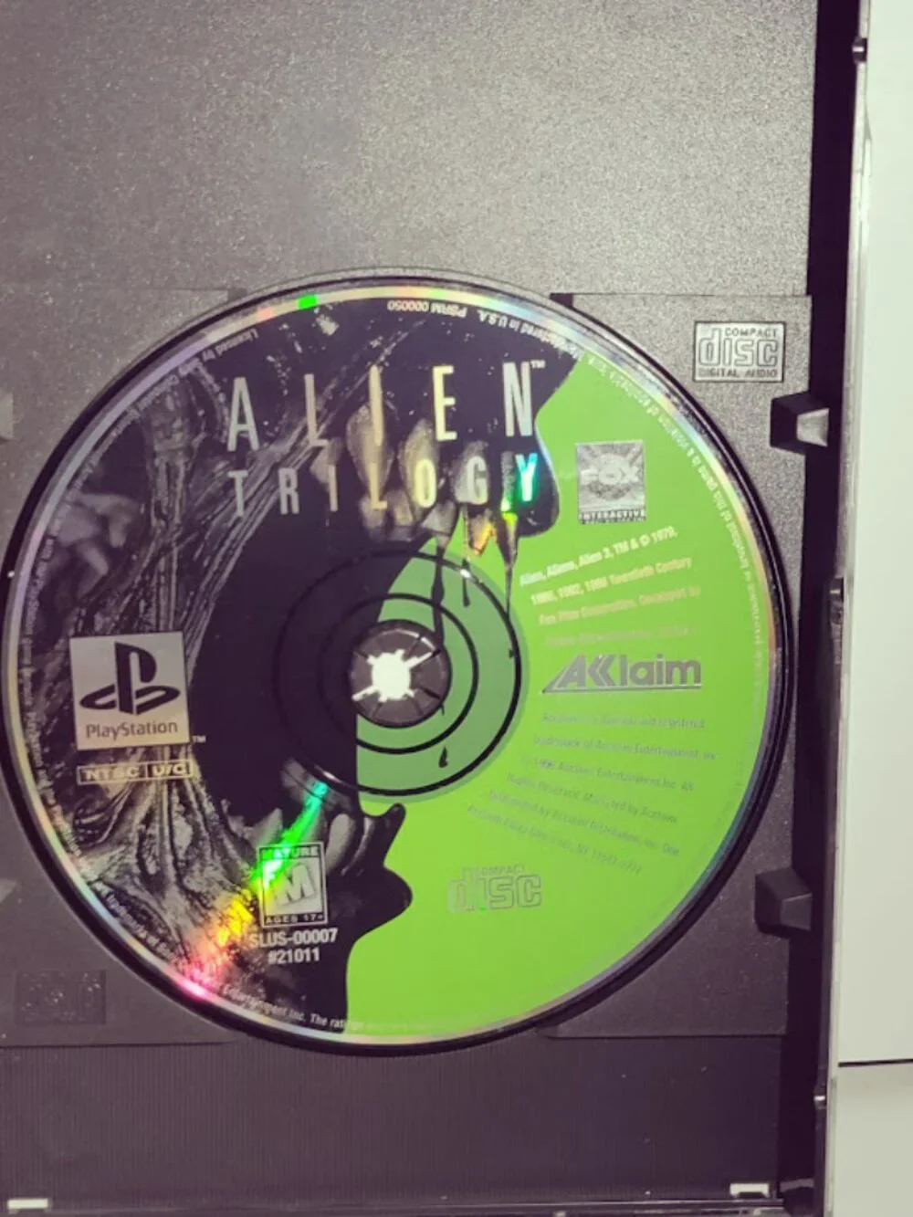 Alien Trilogy PS1 PlayStation 1 Complete CIB Black Label Acclaim